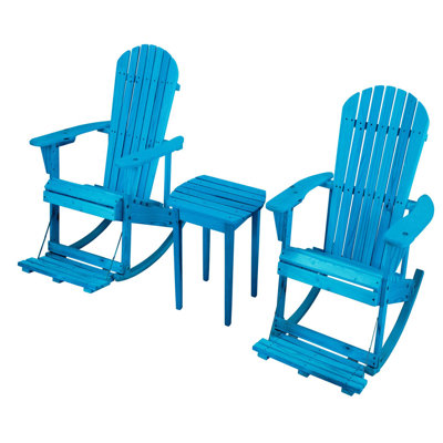 Chaise d'extérieur en bois massif à bascule Boonsboro