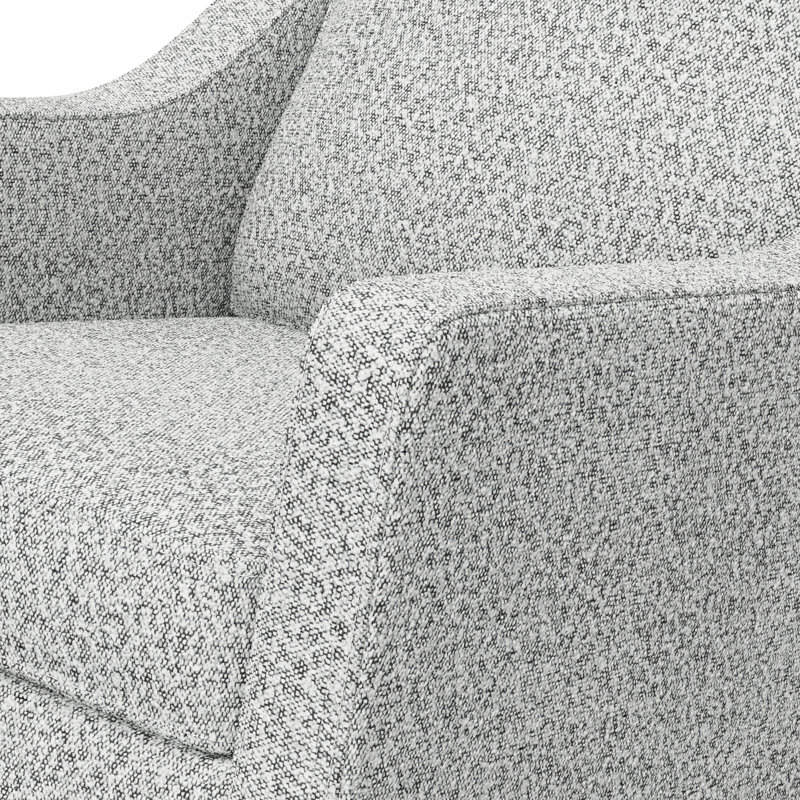 Pasadena Nursery Rocker, Salt and Pepper Boucle
