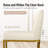 Romilio 24″ Upholstered White Counter Stool with Faux Leather for Kitchen & Dining (Set of 3)-93557365-93557366
