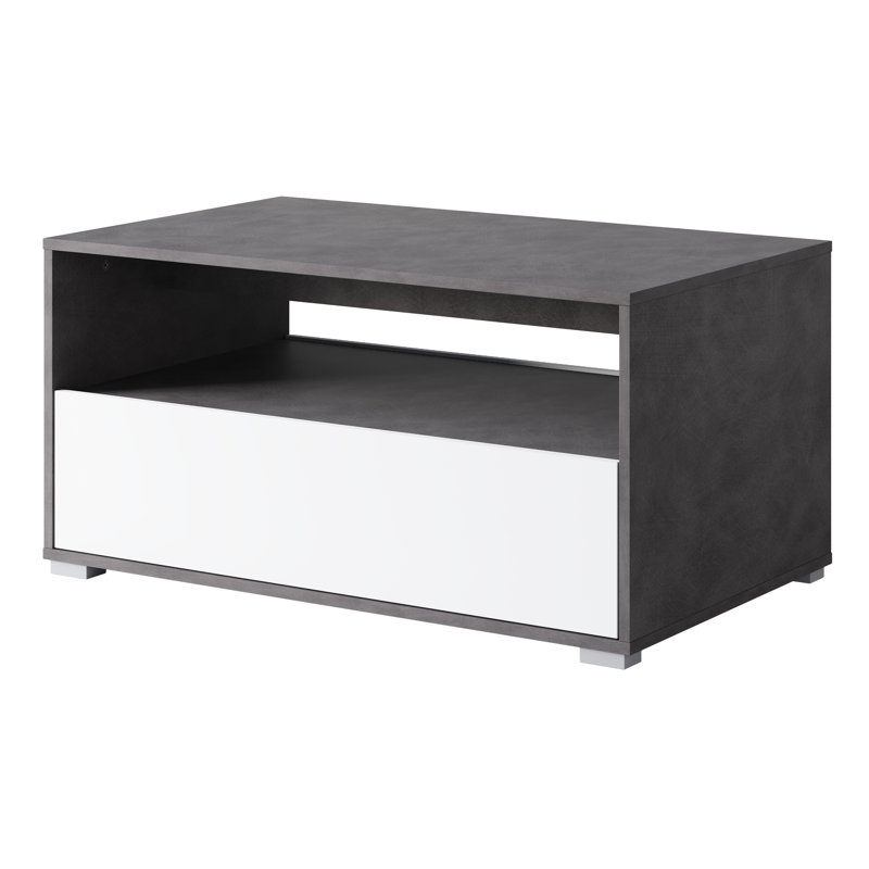 Nimfea Coffee Table with Storage, Black