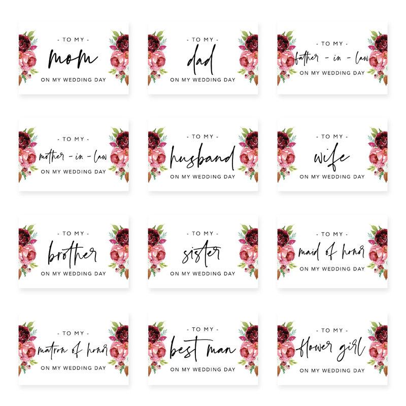 Carte de mariage pivoines