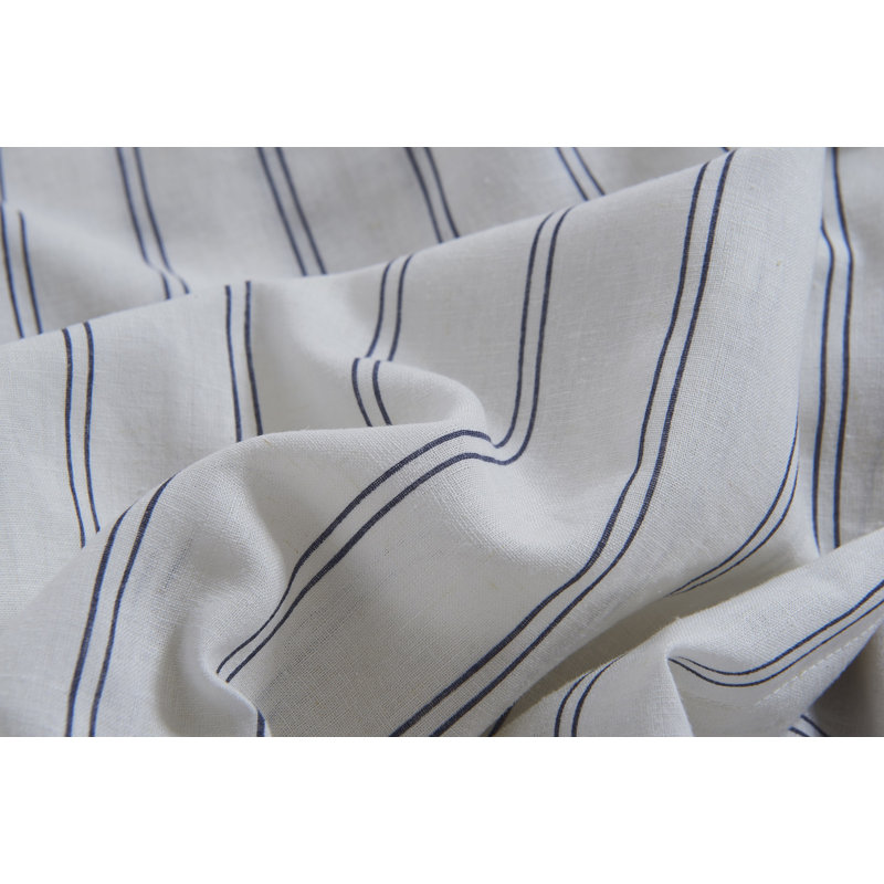 Svetlana Linen Blend Striped Duvet Cover, King/California King