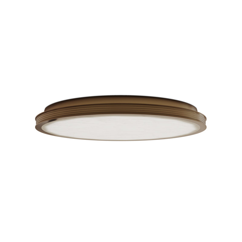 Aydan 1 - Light LED Flush Mount, 2.5" H x 23.5" W x 23.5" D, Brushed Brass, 47.5 W