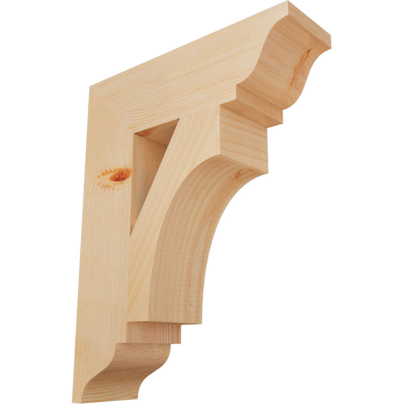 Support traditionnel Westlake, Lisse, Douglas, H 18 po x l 3,5 po x P 14 po