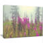 Reproduction de photo sur toile tendue, "mauves de fleurs dans un champ à brouillard"-25564989