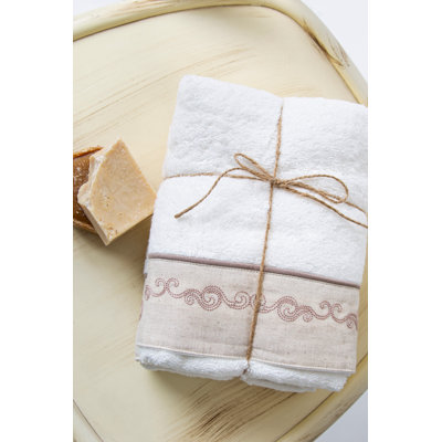 Ensemble de serviettes 100% coton 3 pièces nokomis