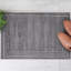Tapis gris / blanc en polypropylène tissé à la machine Caleal-2046069512