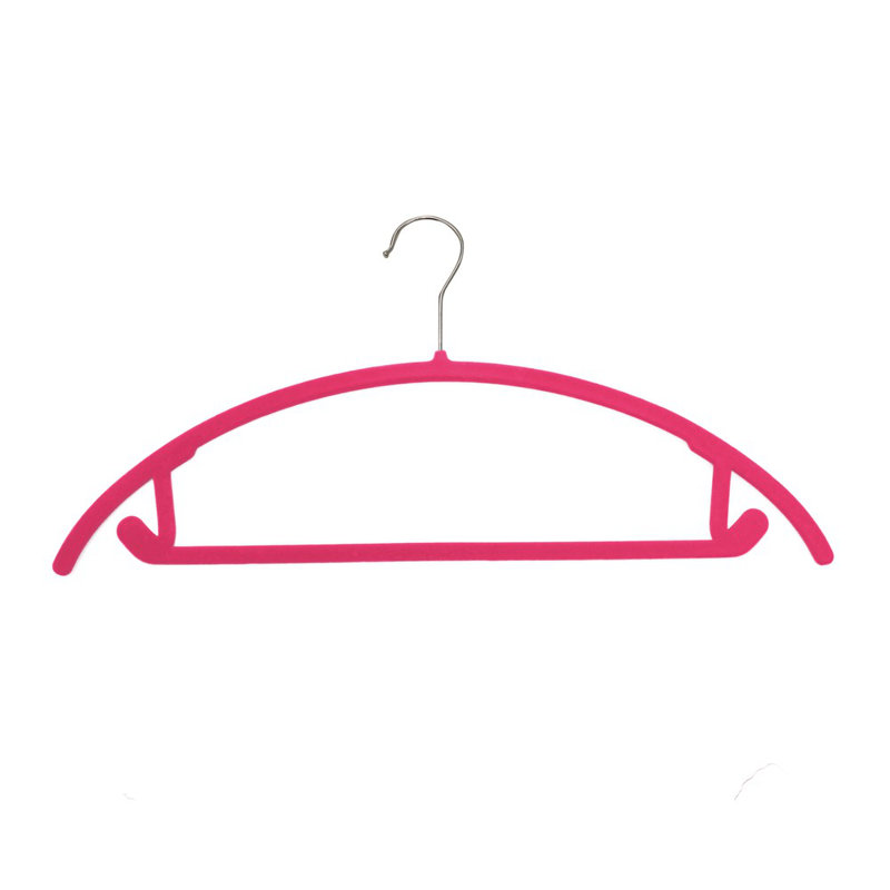Suit Hanger Velvet Non-Slip Standard Hanger for Suit/Coat, Pink