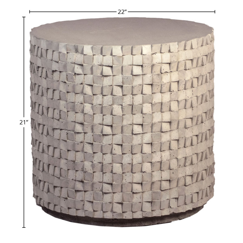 Natsu Concrete Outdoor Side Table