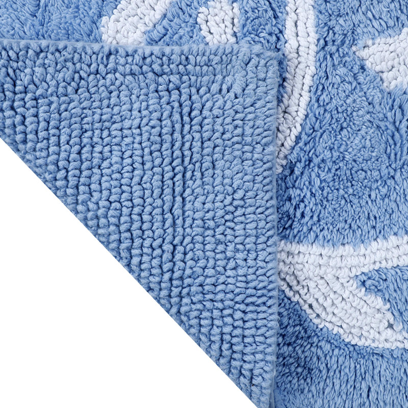 Skipjack Bath Rug, Little Boy Blue, 17"W x 24"L