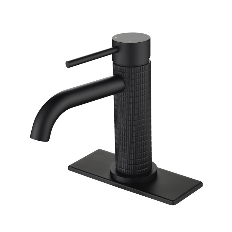 Single-Hole Single-Handle Bathroom Faucet, Matte Black