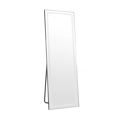 LED Mirror Full Length Mirror With Lights Wide Standing Tall Full Size Mirror For Bedroom Giant Full Body Mirror Large Floor Mirror With Lights Stand