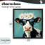Cadre flottant Nerdy Nessie Cow, design par Tina LeCour-561302354-561302355