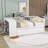 Daybed with Trundle, Storage Drawers, Side Shelves and Desk-1842123940-1842123942