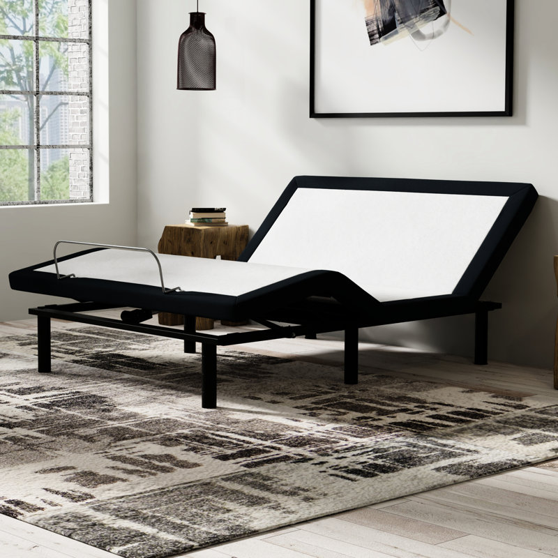 Base grand format réglable avec zéro, massage, base à DEL: charge, éclairage nocturne