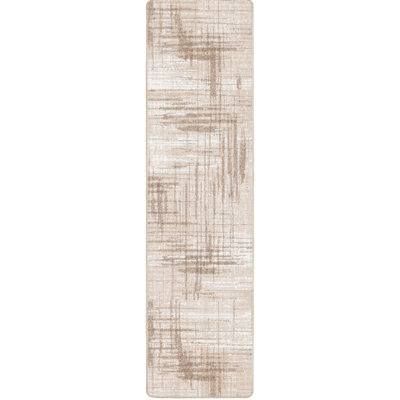 Residency Simply Casual Beige Abstract Area Rug