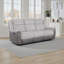 Canapé inclinable moderne et contemporain de 86 po avec revêtement en chenille bicolore et en microfibre polie Walden-667767517