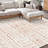 Large Area Rug 6 x 9 ft Anti-Skid and Tear-Resistant Floor Mat Modern Beige-1816218365
