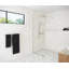 Venus 30 in. x 86.75 in. Fully Frameless Arched Single Fixed Shower Panel-1453812016
