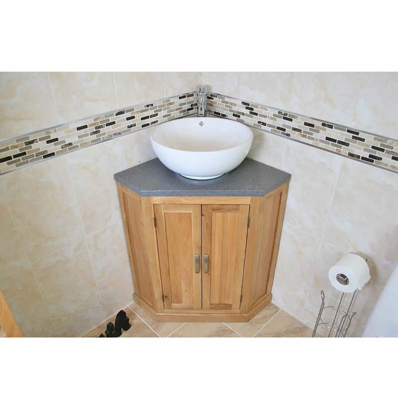 Deloatch 550mm Single Bathroom Vanity with Vessel Ceramic Basin, Grey