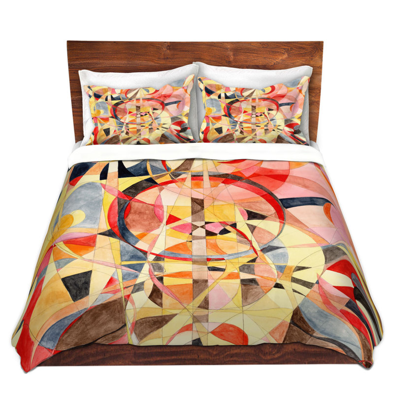 DiaNoche King Duvet Cover Sets Microfiber by Lorien Suarez - Geo Botanicals 40, Twin Duvet Cover + 1 Standard Sham