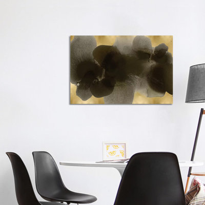 Black On Gold II by Hannah Carlson - Wrapped Canvas Painting