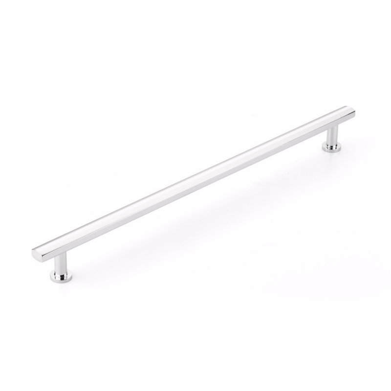 Schaub Heathrow Appliance Pull 12" Center to Center (Back-to-Back Mount), Polished Chrome, 12"