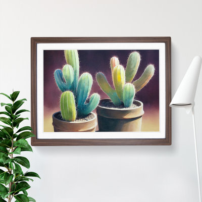 XH1022-9707X Vivid Cactus 1 Piece Single Picture Frame Wall Art