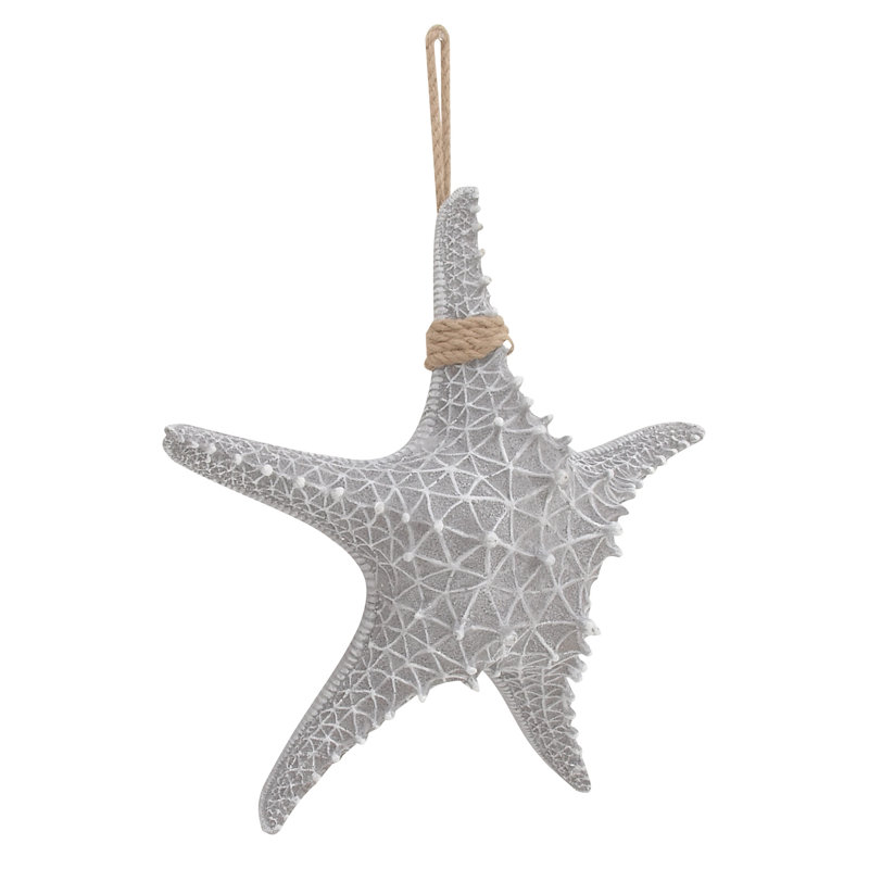 Sculpture étoile de mer en résine Amott, H 20 po x l 20 po x P 6 po, Dark Grey