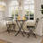 3-Piece Folding Bistro Set, Foldable Patio Furniture Set With Premium Frame-142120800