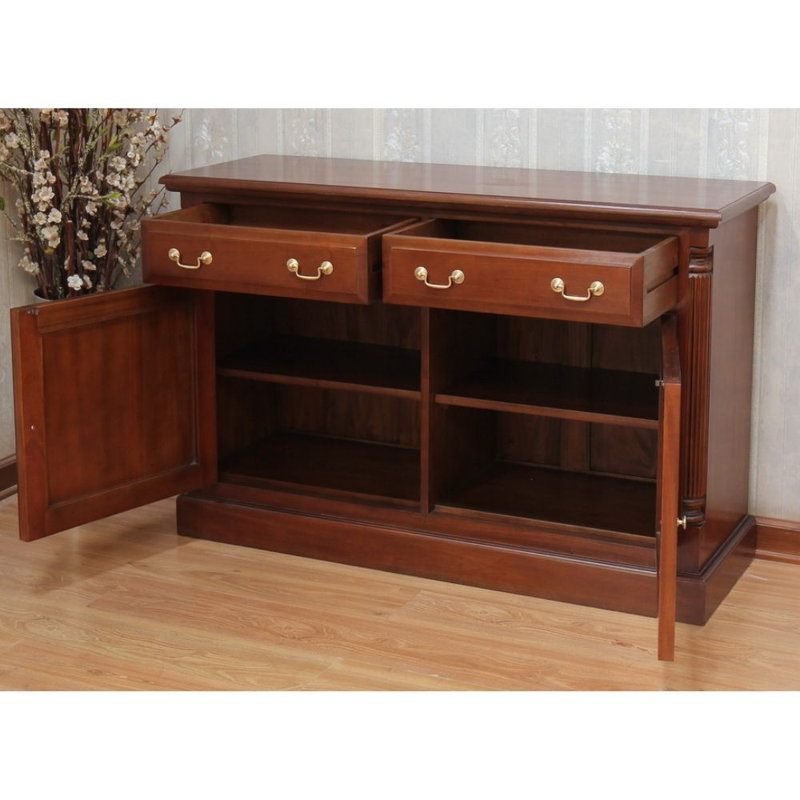 Pillar Two Door Mahogany Sideboard