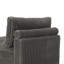 Upholstered Faux Rabbit Fur Flannel Armless Chair with Pillow Back, Single Chair Module Part For Sectional Sofa-256072443