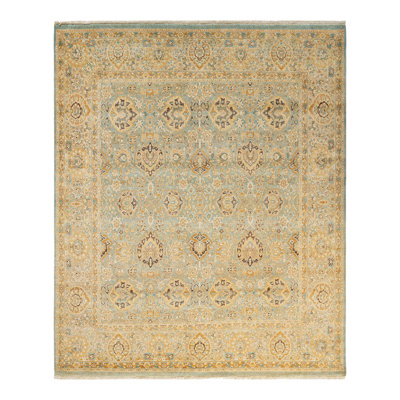 Keller One-of-a-Kind 8' 2" X 8' 3" 2000s Square Wool Area Rug in Blue