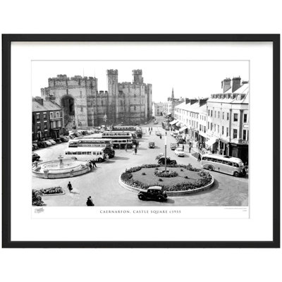 Caernarfon, Castle Square C1955 - Single Picture Frame Print