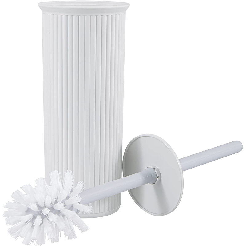 Brosse de toilette nervurée 15 po, Blanc cassé