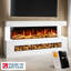 Davinci Stone Effect Freestanding Electric Fireplace Suite | 1500mm 3-sided Led Electric Fire with Panoramic Flame | Remote & App Control | Led Side Light-77022335