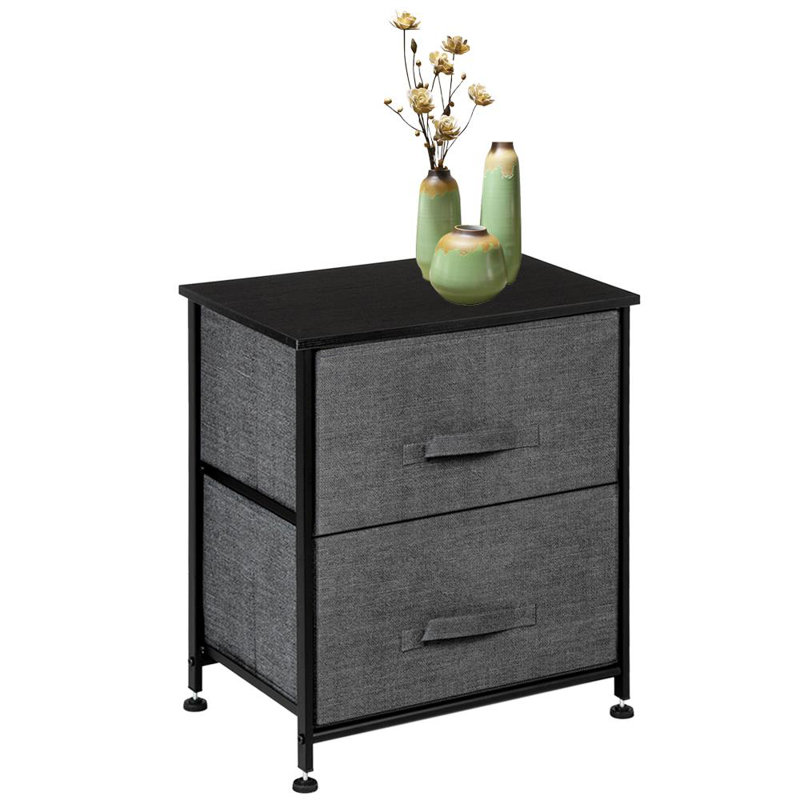 Wein 2 Drawer Storage Drawer, Gray