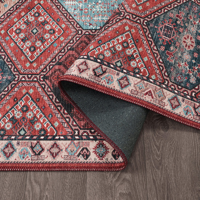 Koressa Washable Oriental Indoor Rug, Rectangle 8' x 10'