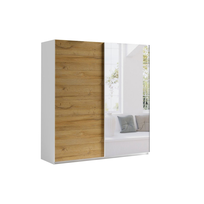 Cid 2 Door Manufactured Wood Wardrobe, Grandson Oak 