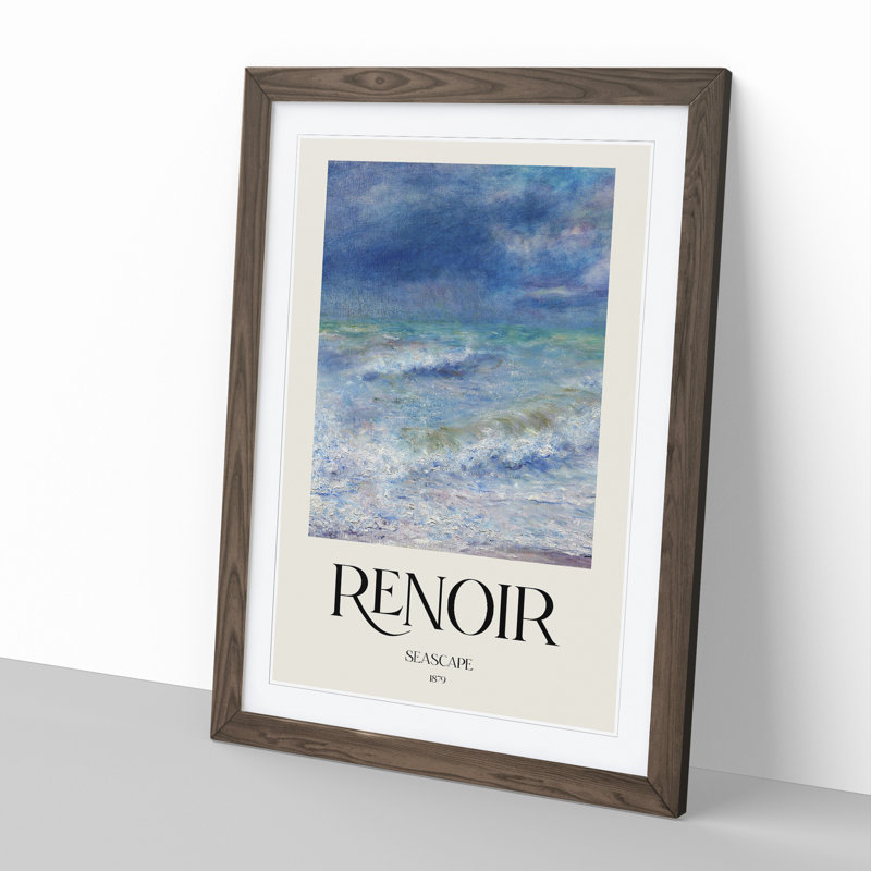 Seascape by Pierre-Auguste Renoir - Picture Frame Graphic Art, 36cm H x 27cm W x 2cm D