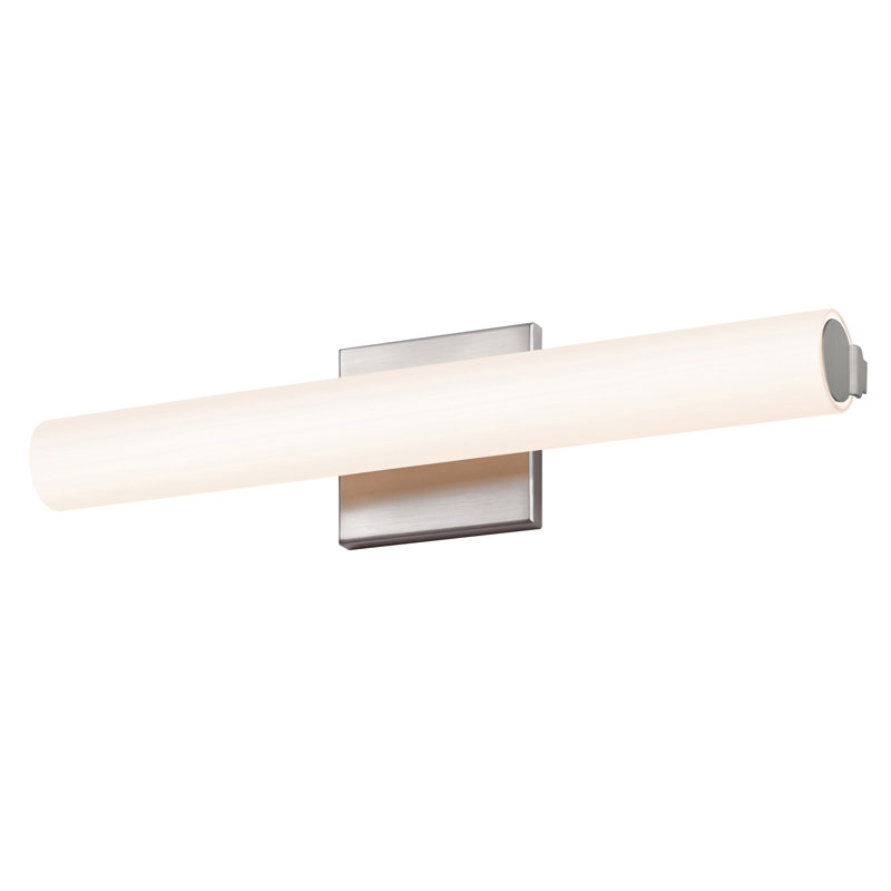 1 - Light LED Bath Bar, Satin Nickel, Flat