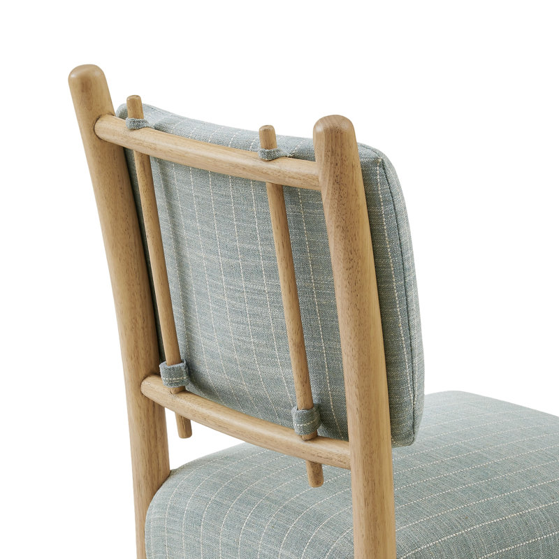 Ensemble de 2 chaises d'appoint Mauden, Spa Blue Stripe, Spa Blue Stripe