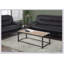 Élégante table basse rectangulaire avec plateau en terre cuite et base en métal robuste, parfaite pour les salons modernes et traditionnels.