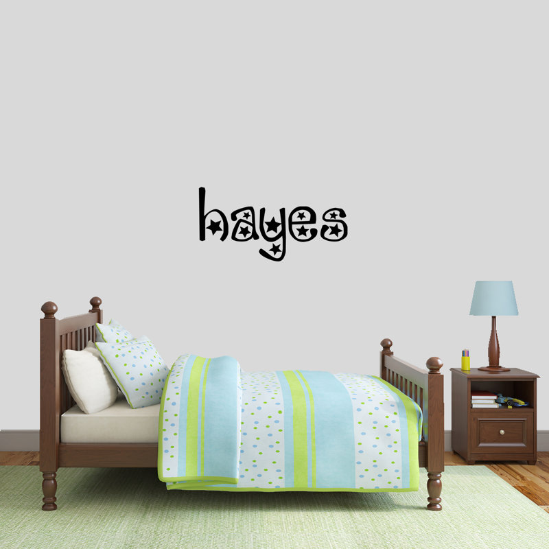 Text & Numbers Wall Decal, Black, Yes