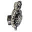 CHARLOTTE KNOB DECORATED WITH CLEAR SWAROVSKI CRYSTALS IN ANTIQUE NICKEL PLATE