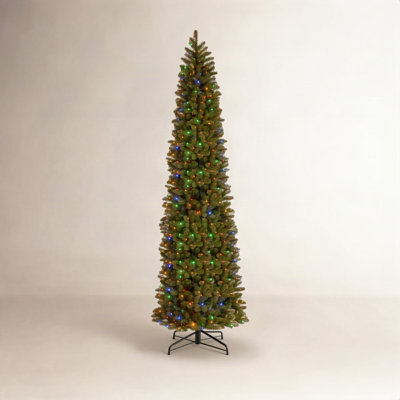 Slim Pre-Lit Fir Christmas Tree