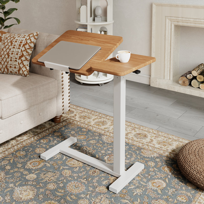 Restful Adjustable Angle Reading End Table, Tan
