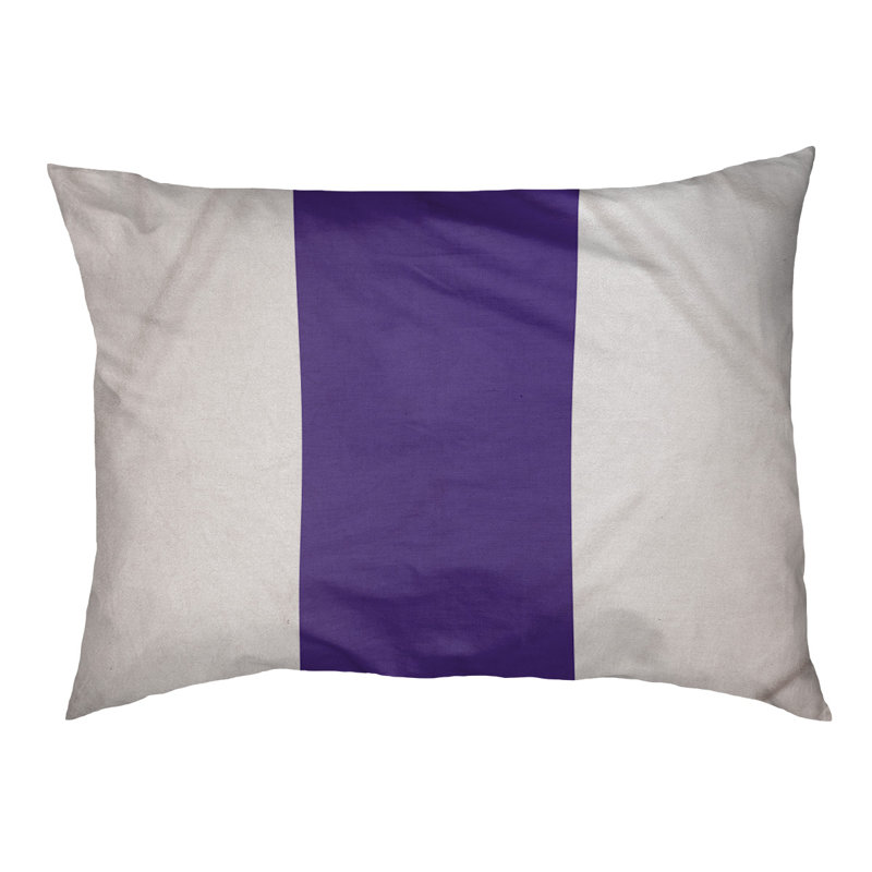 Coussin de lit pour chien Cincinnati, Moyen (l 28 po x P 18 po x H 6 po), Blanc / mauve / blanc