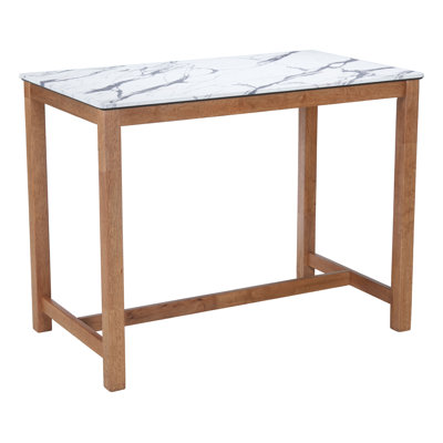 Table de comptoir Fein blanche