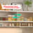 47.24" Cream Tall Sideboard, Stone Top Cabinet with Lights & Glass Doors, Multi-purpose Tea & Wine Storage Cabinet for Kitchen